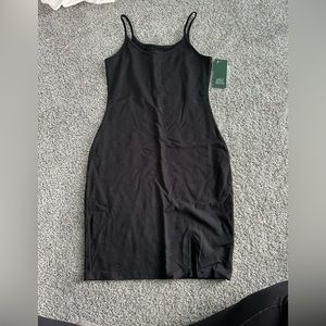 Black mini bodycon dress